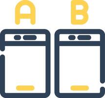 Ab Testing Creative Icon Design vector