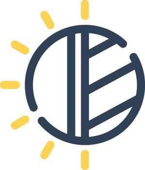 eclipse diseño de icono creativo vector