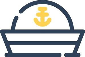 Sailor Hat Creative Icon Design vector