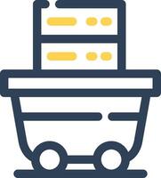 Data Mining Creative Icon Design vector