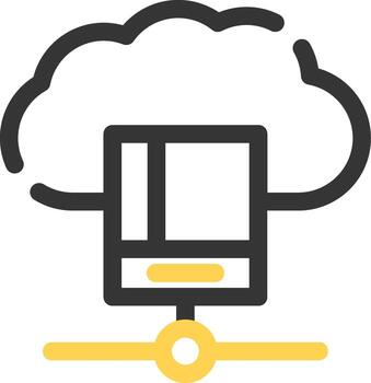 estudiar base de datos creativo icono diseño vector