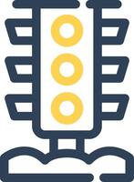 Traffic Light Creative Icon Design vector