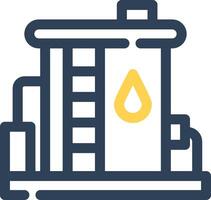 Oil Tank Creative Icon Design vector