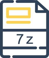 7z Creative Icon Design vector