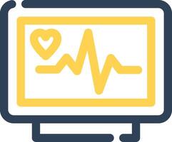 ECG Monitor Creative Icon Design vector