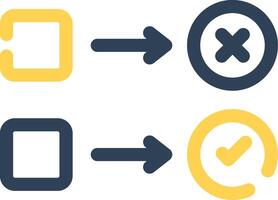 Line Two Color Design vector