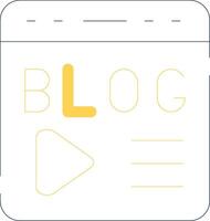 Blogging Creative Icon Design vector