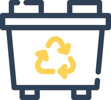 Recycling Bin Creative Icon Design vector