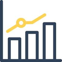 Growth Chart Creative Icon Design vector