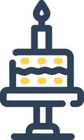 Birthday Cake Creative Icon Design vector