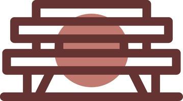 Bench Creative Icon Design vector