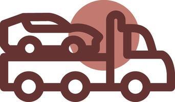 Tow Truck Creative Icon Design vector