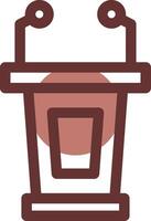 Lectern Creative Icon Design vector