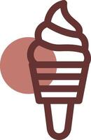 diseño de icono creativo de helado vector