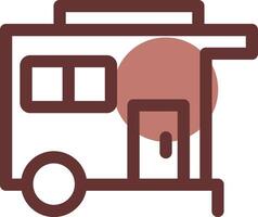 Caravan Creative Icon Design vector