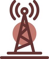 Radio Tower Creative Icon Design vector