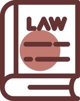 Law Book Creative Icon Design vector