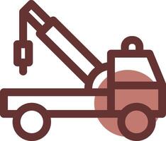 Tow Truck Creative Icon Design vector