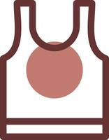 Tank Top Creative Icon Design vector