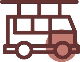 Fire Truck Creative Icon Design vector