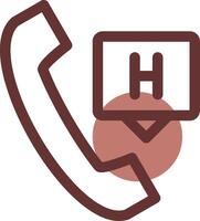 Emergency Call Creative Icon Design vector