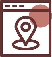 Web Location Creative Icon Design vector