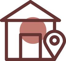 Home Location Creative Icon Design vector