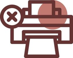 Printer Error Creative Icon Design vector