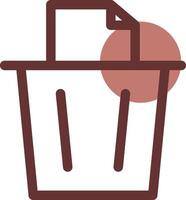 Paper Bin Creative Icon Design vector