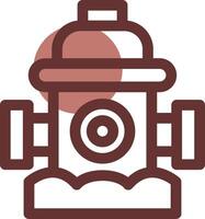 Fire Hydrant Creative Icon Design vector