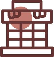 Chimney Top Creative Icon Design vector