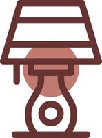 Table Lamp Creative Icon Design vector