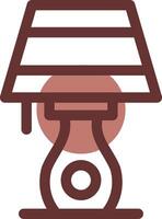 Table Lamp Creative Icon Design vector