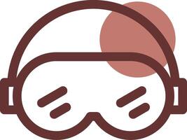 Ski Goggles Creative Icon Design vector