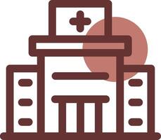 diseño de icono creativo de hospital vector