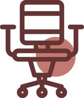 Office Chair Creative Icon Design vector