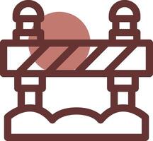 Road Block Creative Icon Design vector