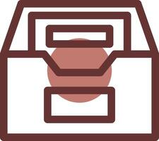 Files Box Creative Icon Design vector