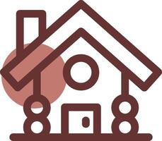 Cabin Creative Icon Design vector