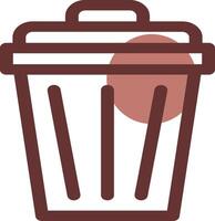 Trash Can Creative Icon Design vector