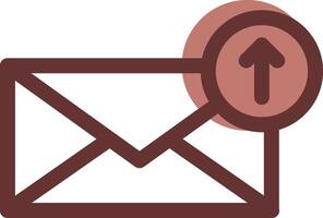 Upload Email Creative Icon Design vector