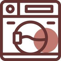 Washing Machine Creative Icon Design vector