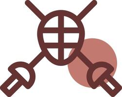 Fencing Creative Icon Design vector