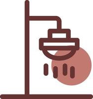 Roof Shower Creative Icon Design vector