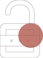 Lock Open Creative Icon Design vector