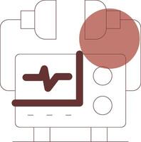 Defibrillator Creative Icon Design vector