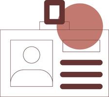 Line Brown Circle Design vector