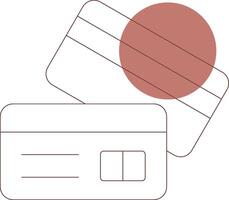 Credit Card Creative Icon Design vector