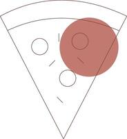 diseño de icono creativo de pizza vector