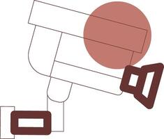 CCTV Camera Creative Icon Design vector